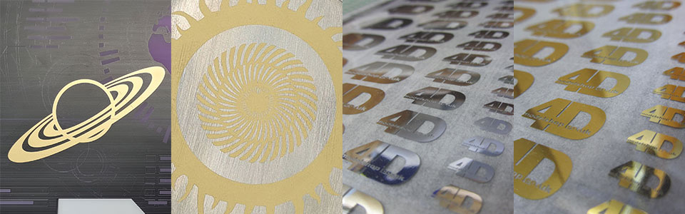 4D modelshop custom decals - metallic and foil dry transfers