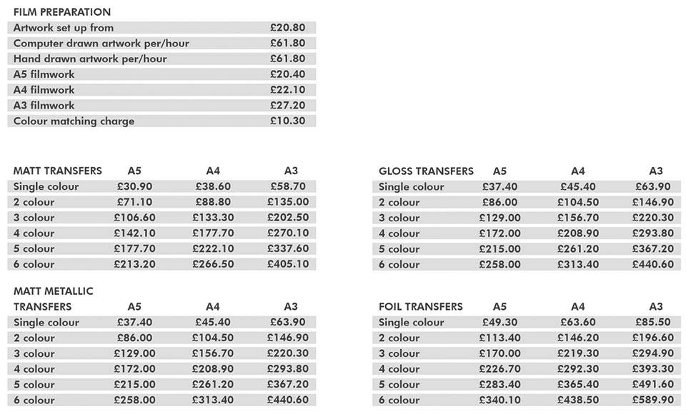 Custom dry transfer service