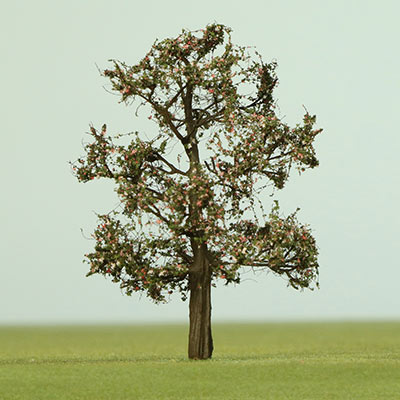 80mm pink blossom tree with a dark brown trunk