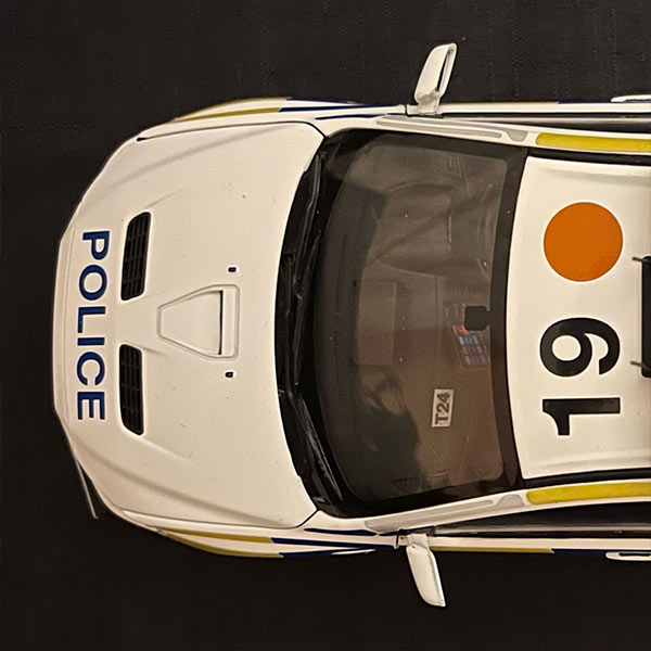 Vinyl stickers for scale police car - image courtesy of Rob Buxton