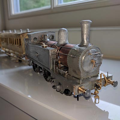 Steam train model by Michael Woods