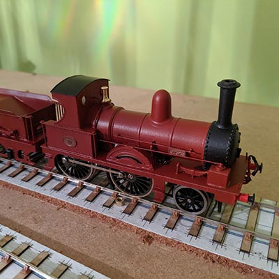 Steam train model by Michael Woods